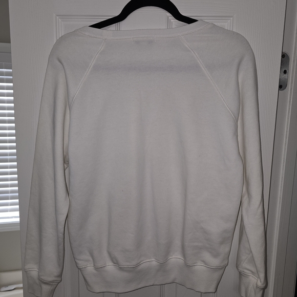 Wildfox Cream Sweatshirt with Pink Graphic - Picture 4 of 4